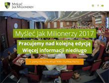 Tablet Screenshot of myslecjakmilionerzy.pl